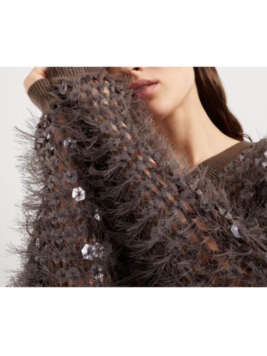  브루넬로 쿠치넬리 스웨터 M8ER23102C8705 brown - BRUNELLO CUCINELLI