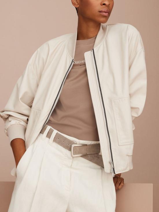  브루넬로 쿠치넬리 가죽 자켓 MPNGI2629C7872 - BRUNELLO CUCINELLI