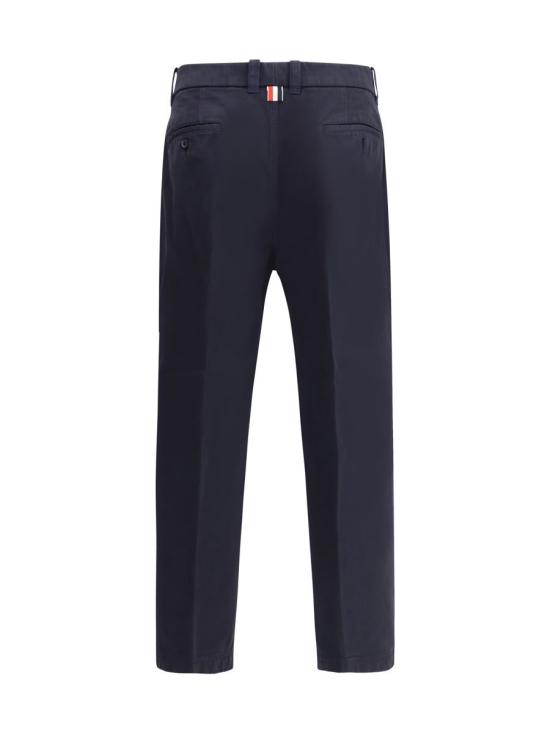 25FW 톰브라운 스트레이트 팬츠 MTU335WF0576 415 BLUE - THOM BROWNE