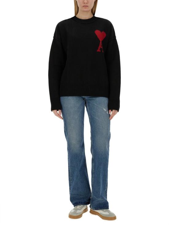  아미 스웨터 BFUKS006 018 009 BK DOM - AMI