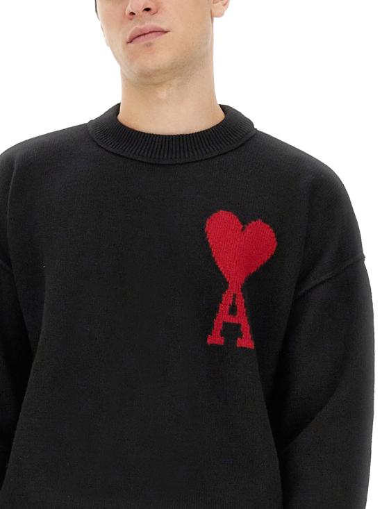  아미 스웨터 BFUKS006 018 009 BK DOM - AMI