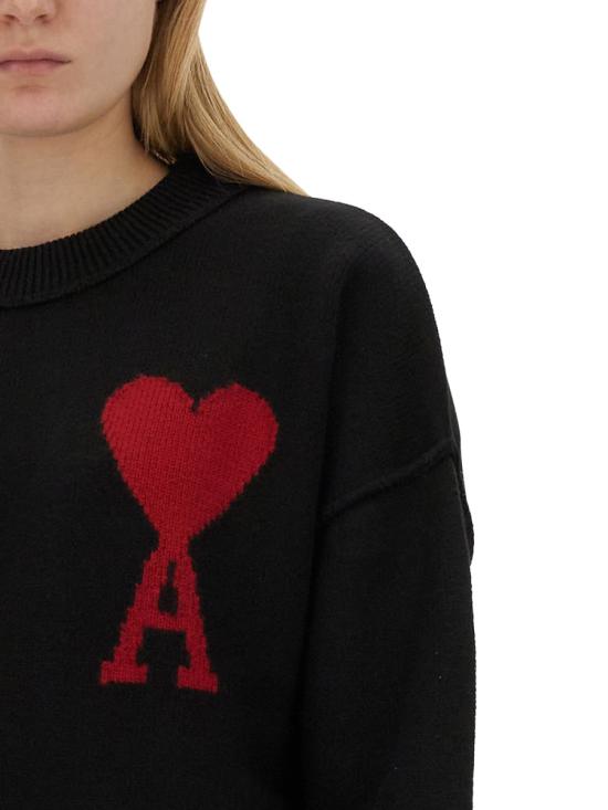  아미 스웨터 BFUKS006 018 009 BK DOM - AMI