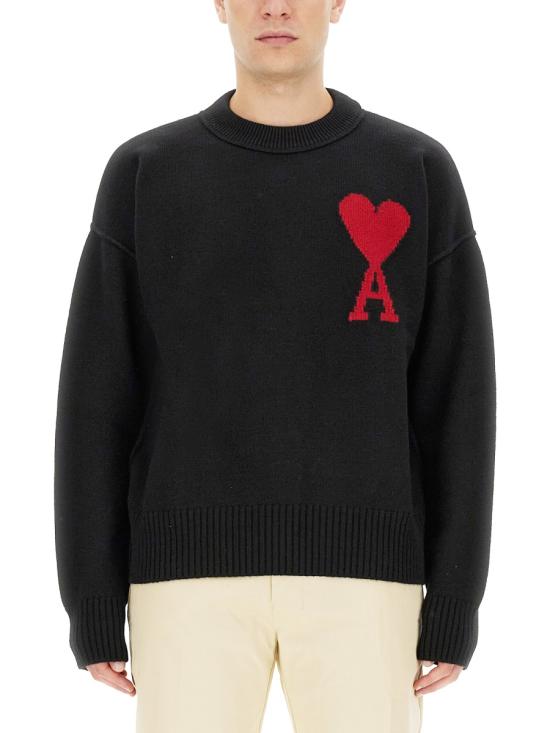  아미 스웨터 BFUKS006 018 009 BK DOM - AMI