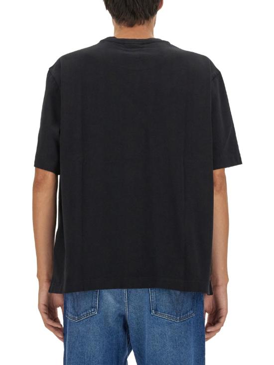  메종키츠네 반팔 티셔츠 LM00107KJ0119 BK DOM - MAISON KITSUNE