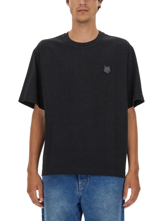  메종키츠네 반팔 티셔츠 LM00107KJ0119 BK DOM