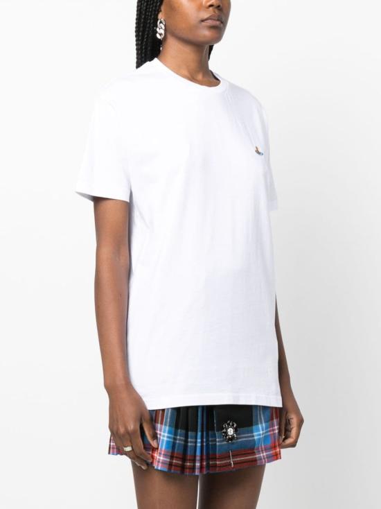  비비안웨스트우드 반팔 티셔츠 3G010013J001MGO A401 WH DOM - VIVIENNE WESTWOOD