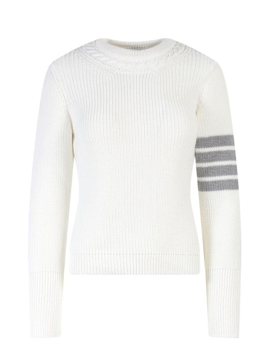  톰브라운 스웨터 FKA410A Y3017 100 WH DOM