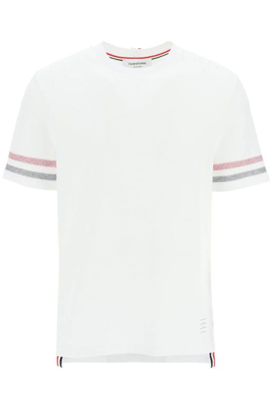  톰브라운 반팔 티셔츠 MJS204A J0046 WH DOM