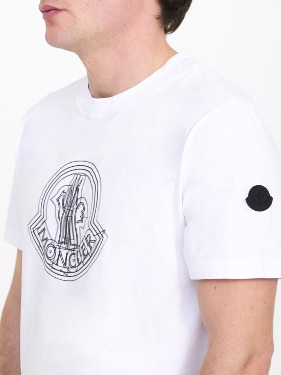  몽클레어 반팔 티셔츠 8C000 28 89A17 WH DOM - MONCLER