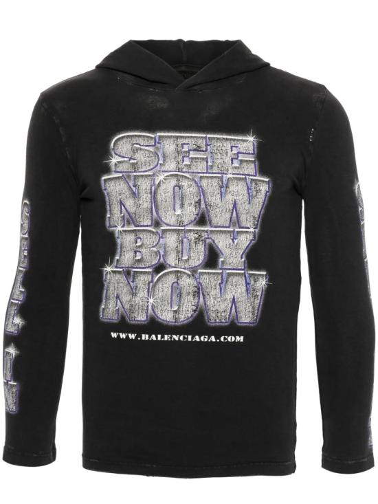  발렌시아가 긴팔 티셔츠 790374TQVF1