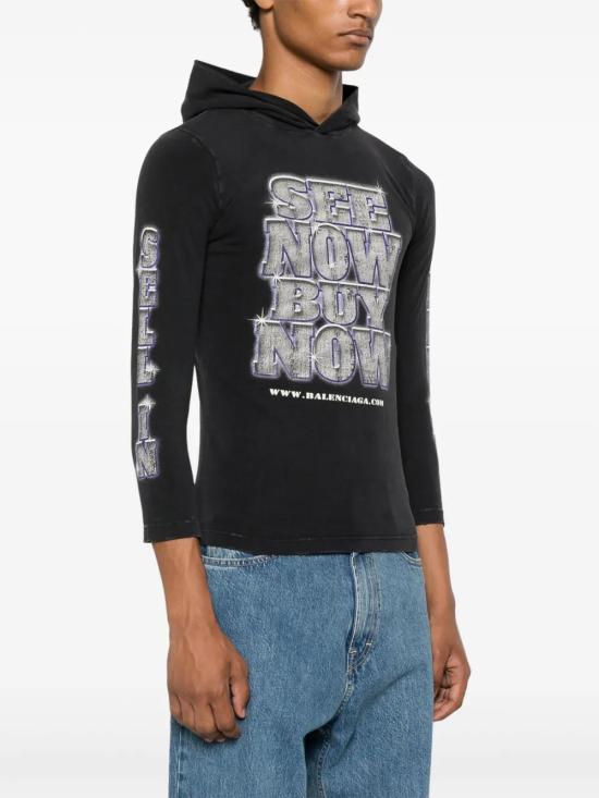  발렌시아가 긴팔 티셔츠 790374TQVF1 - BALENCIAGA