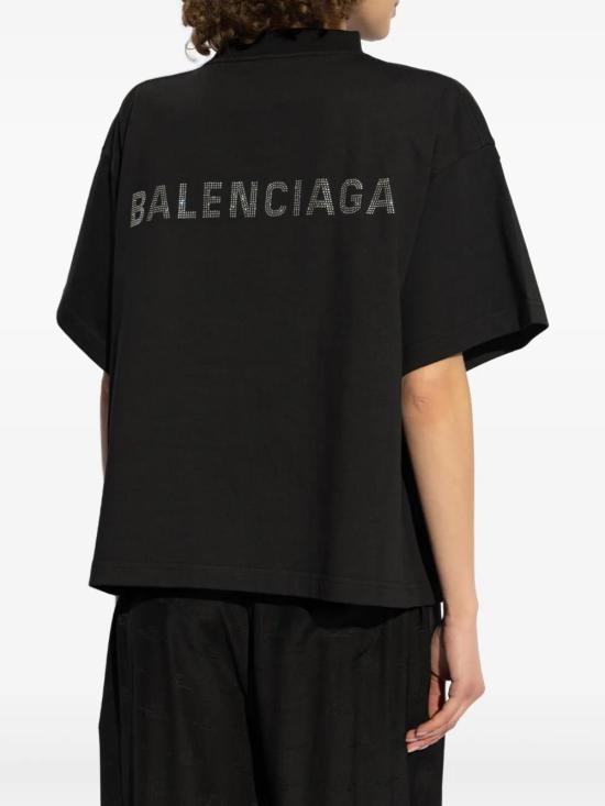  발렌시아가 반팔 티셔츠 818431TOVJ6 black - BALENCIAGA