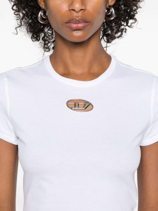  디젤 반팔 티셔츠 A168390CLBR white - DIESEL