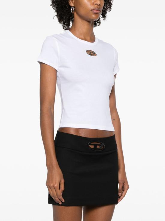  디젤 반팔 티셔츠 A168390CLBR white - DIESEL