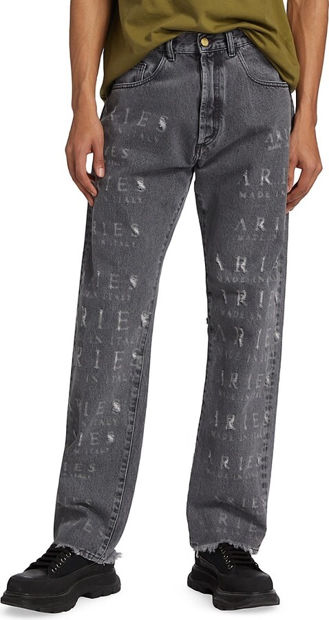  에리즈 어라이즈 데님 팬츠 ARIU3FRDE038BK BLACK DOM - ARIES ARISE