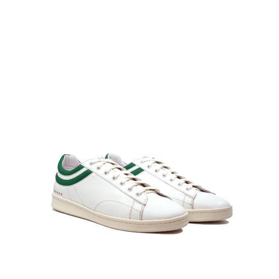  에름 파리 스니커즈 HELU3FSSN001GN WHITE GREEN DOM - HELMS PARIS