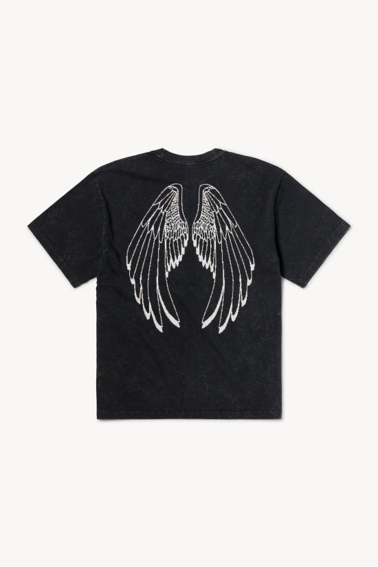  에리즈 어라이즈 반팔 티셔츠 ARIU241PRTS010BK Black DOM - ARIES ARISE