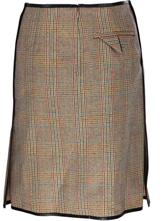 24FW 보테가베네타 숏 스커트 792900 V4BW0 1487 BEIGE YELLOW BLUE - BOTTEGA VENETA