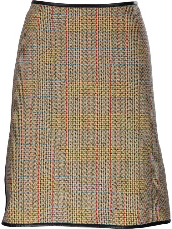 24FW 보테가베네타 숏 스커트 792900 V4BW0 1487 BEIGE YELLOW BLUE