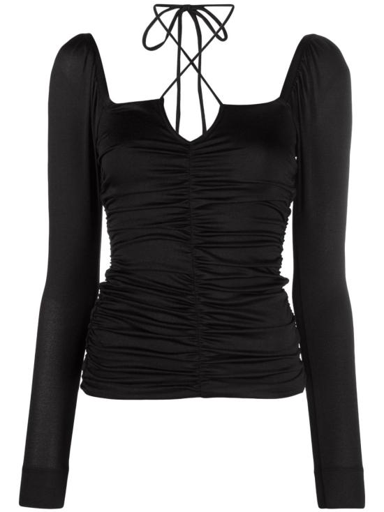  가니 블라우스 T3556 black