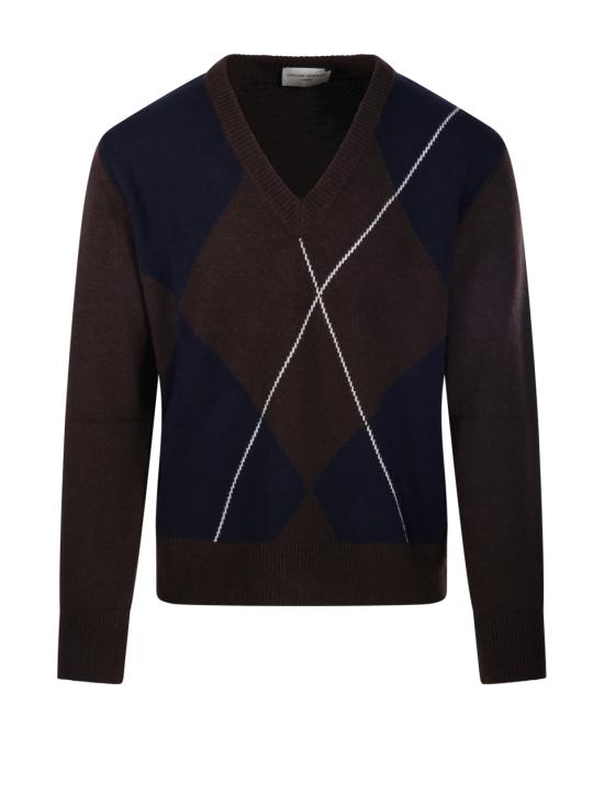 24FW 오피신 제네랄 스웨터 W24MKNT318 DK COFFEE DK NAVY ECRU