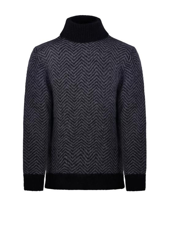 24FW 오피신 제네랄 터틀넥 W24MKNT321 BLACK DARK GREY