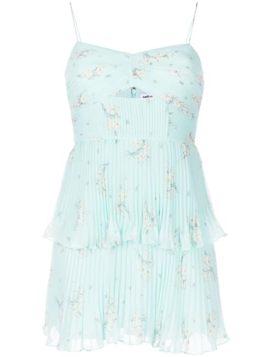  셀프 포트레이트 숏 원피스 SS23005SPBL