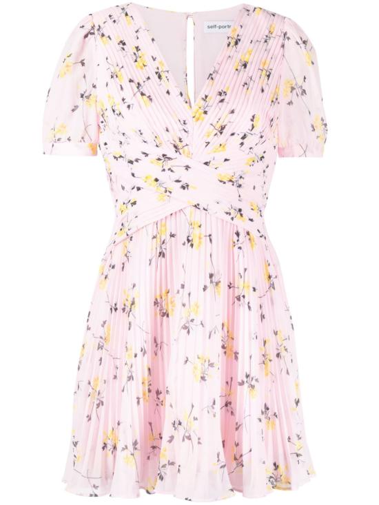  셀프 포트레이트 숏 원피스 PF23079SP pink