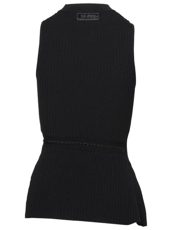  디 아티코 민소매 티셔츠 242WCT248 KV001100 Black - THE ATTICO