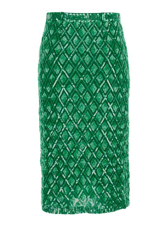 25SS 파로쉬 스커트 D621510GILD068 Green - PAROSH