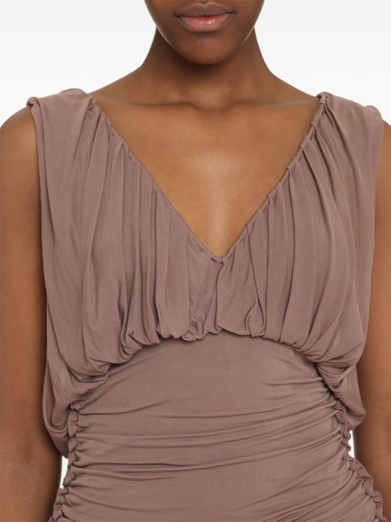  생로랑 숏 원피스 729750Y5G98 mauve - SAINT LAURENT