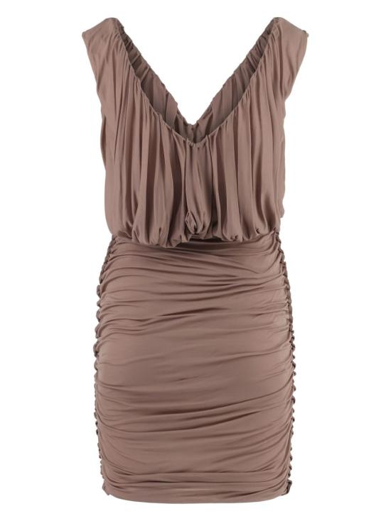  생로랑 숏 원피스 729750Y5G98 mauve - SAINT LAURENT