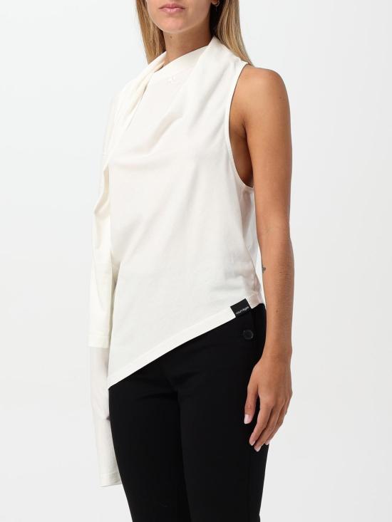 25FW 쿠레쥬 민소매 티셔츠 424JTS154JS0175 0001 White - COURREGES