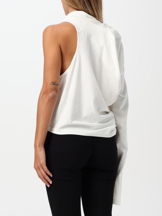 25FW 쿠레쥬 민소매 티셔츠 424JTS154JS0175 0001 White - COURREGES