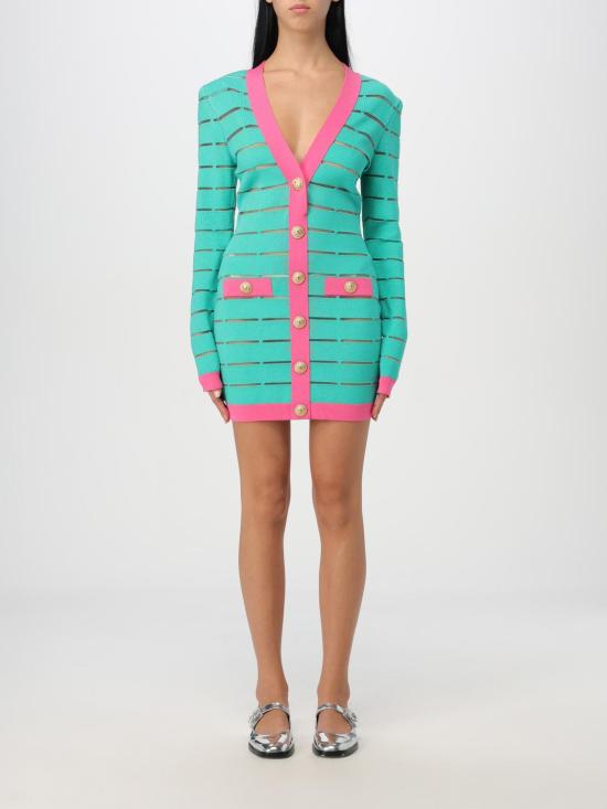 25FW 발망 숏 원피스 DF1R8053KG59 UIH Green