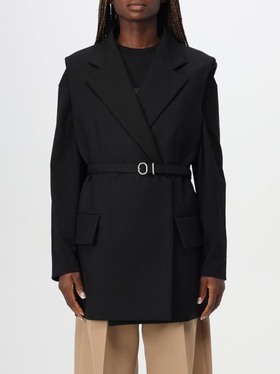 25FW 질샌더 자켓 J02FB0118J40001 001 Black