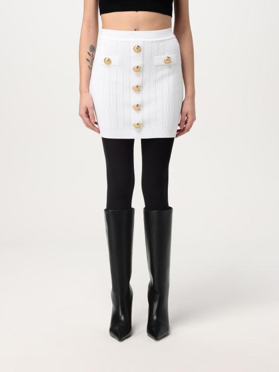 25FW 발망 숏 스커트 EF1LB290KB07 0FA White