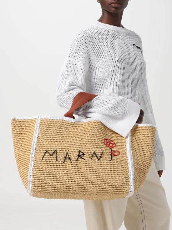 24FW 마르니 토트백 SHMP0122L0P6769 ZO761 Beige - MARNI