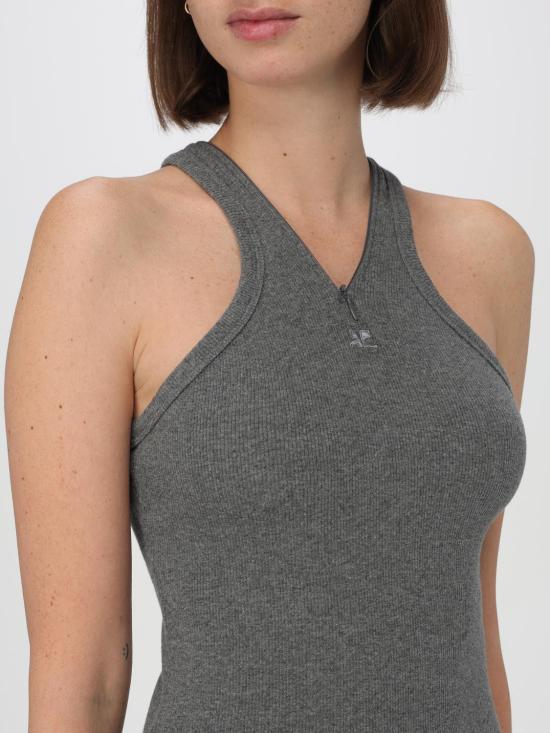 25FW 쿠레쥬 숏 원피스 324JRO452JS0165 9011 Grey - COURREGES