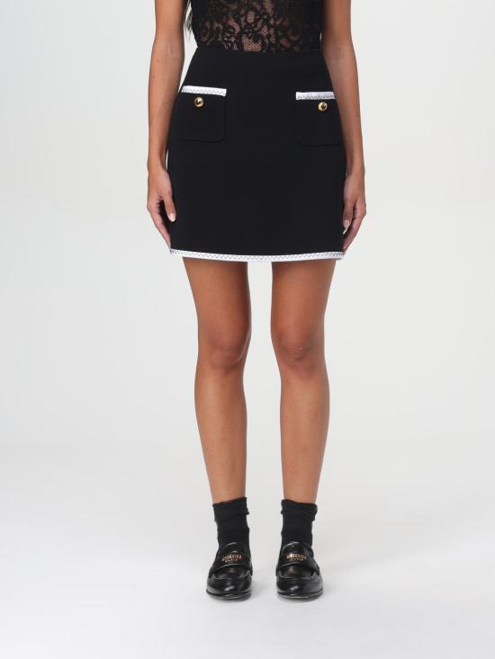 25FW 모스키노 숏 스커트 01215517 0555 Black