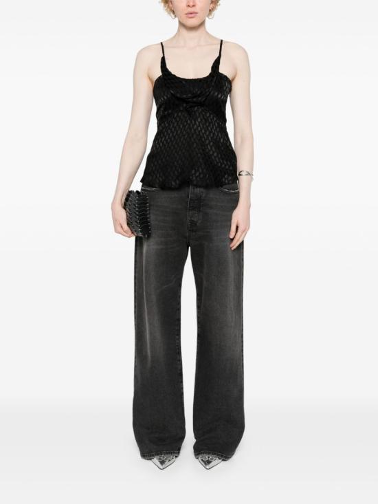  이자벨마랑 민소매 티셔츠 HT0406FBB2J03I black - ISABEL MARANT