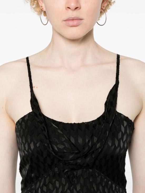  이자벨마랑 민소매 티셔츠 HT0406FBB2J03I black - ISABEL MARANT