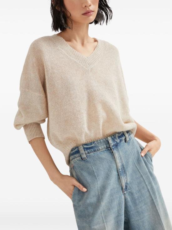  브루넬로 쿠치넬리 스웨터 MPJ757402C3959 beige - BRUNELLO CUCINELLI