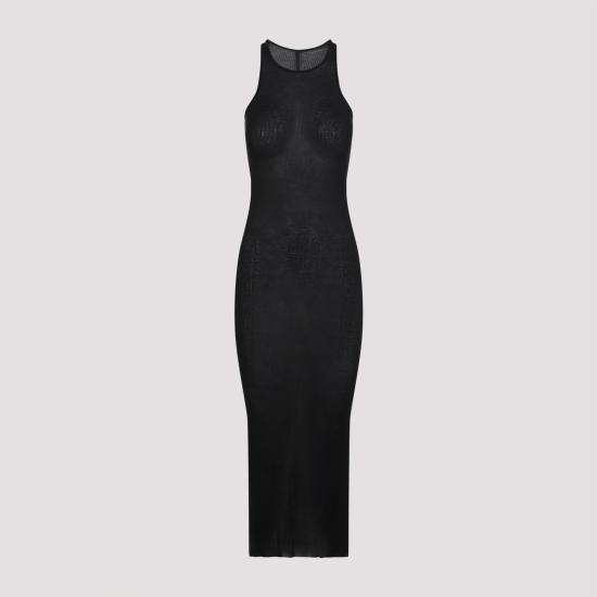 25SS 릭 오웬스 롱 원피스 RP01E7549 RC 09 BLACK - RICK OWENS