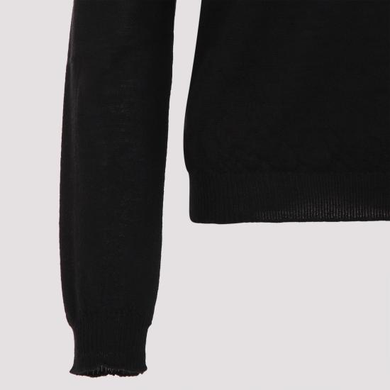 25SS 릭 오웬스 스웨터 RP01E7668 M 09 BLACK - RICK OWENS