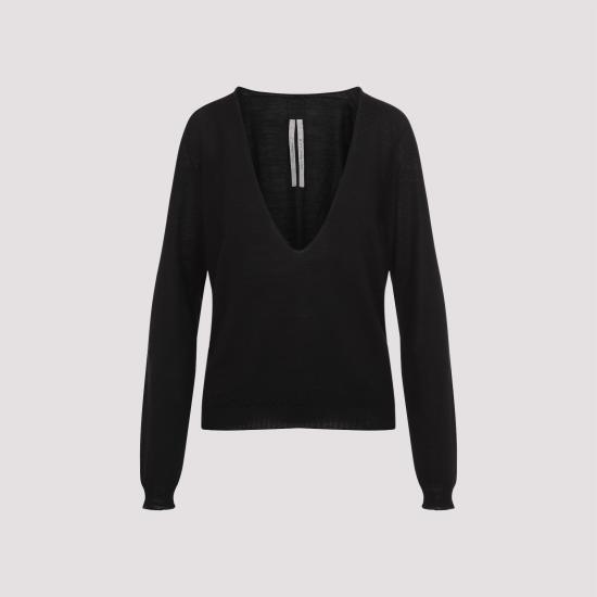 25SS 릭 오웬스 스웨터 RP01E7668 M 09 BLACK - RICK OWENS