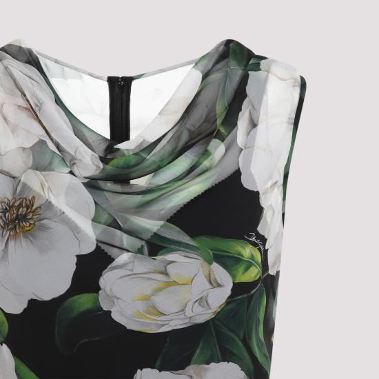 25FW 돌체앤가바나 숏 원피스 F6TLBT IS1XD HN5JB GARDENIA NERO BLACK - DOLCE & GABBANA