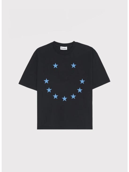  에뛰드스튜디오 반팔 티셔츠 ETDU241PRTS012BK BLACK DOM