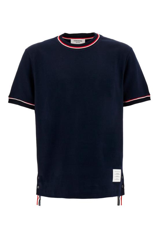 25SS 톰브라운 반팔 티셔츠 MJS231AJ0055415 NAVY DOM
