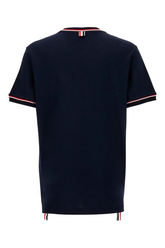 25SS 톰브라운 반팔 티셔츠 MJS231AJ0055415 NAVY DOM - THOM BROWNE